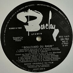 Boulevard du Rhum Soundtrack (Franois de Roubaix) - cd-inlay
