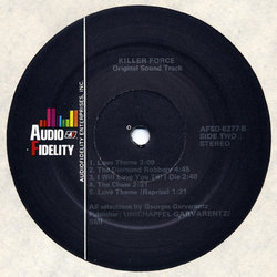 Killer Force サウンドトラック (Georges Garvarentz) - CDインレイ