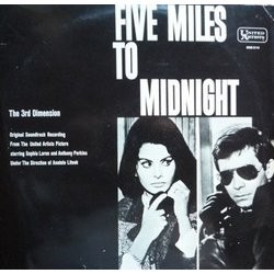 Five Miles to Midnight Trilha sonora (Georges Auric, Jacques Loussier, Guiseppe Mengozzi, Mikis Theodorakis) - capa de CD