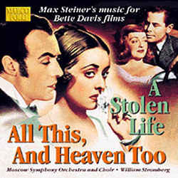 All This, and Heaven Too / A Stolen Life Ścieżka dźwiękowa (Max Steiner) - Okładka CD
