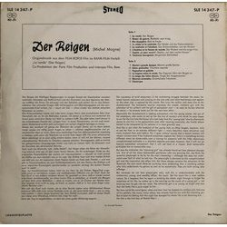 Der Reigen Soundtrack (Michel Magne) - CD Back cover