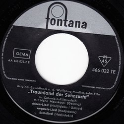 Traumland der Sehnsucht Soundtrack (Manos Hatzidakis, Nana Mouskouri) - cd-inlay