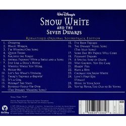 Snow White and the Seven Dwarfs サウンドトラック (Frank Churchill, Leigh Harline, Paul J. Smith) - CD裏表紙