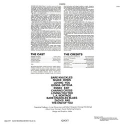 Bare Knuckles Trilha sonora (Vic Caesar) - CD capa traseira