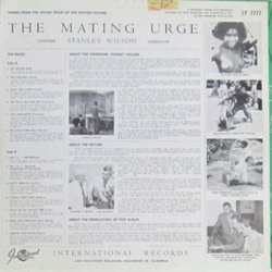 The Mating Urge Soundtrack (Stanley Wilson) - CD Back cover