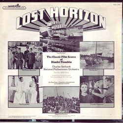 Lost Horizon Ścieżka dźwiękowa (Dimitri Tiomkin) - Tylna strona okladki plyty CD