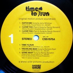 Time to Run Ścieżka dźwiękowa (Tedd Smith) - wkład CD