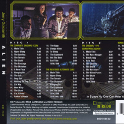 Alien Soundtrack (Jerry Goldsmith) - CD Back cover