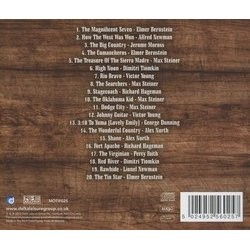 Greatest Original Western Movie Themes Soundtrack (Various Artists) - CD Back cover