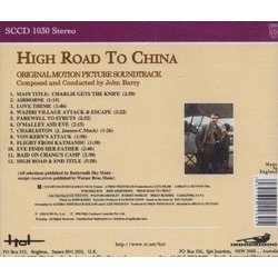 High Road to China Ścieżka dźwiękowa (John Barry) - Tylna strona okladki plyty CD