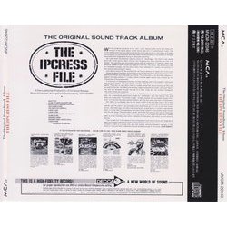 The Ipcress File Ścieżka dźwiękowa (John Barry) - Tylna strona okladki plyty CD