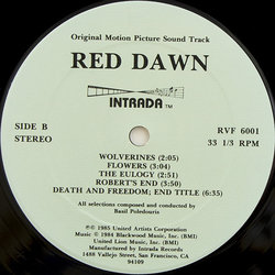 Red Dawn Soundtrack (Basil Poledouris) - cd-inlay