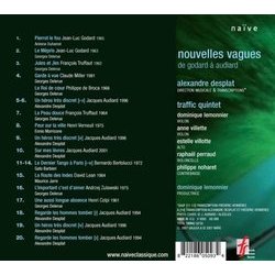 Nouvelles Vagues サウンドトラック (Gato Barbieri, Georges Delerue, Alexandre Desplat, Alain Duhamel, Maurice Jarre, Ennio Morricone, Traffic Quintet) - CD裏表紙
