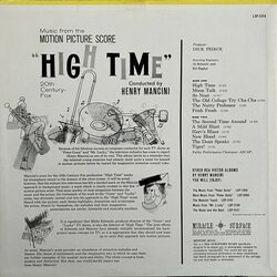 High Time Ścieżka dźwiękowa (Henry Mancini) - Tylna strona okladki plyty CD