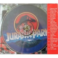 Jurassic Park Soundtrack (John Williams) - CD Back cover
