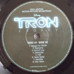 TRON: Legacy Soundtrack (Daft Punk) - CD-Rckdeckel