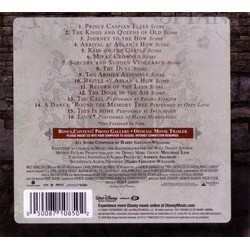 The Chronicles of Narnia: Prince Caspian Trilha sonora (Harry Gregson-Williams) - CD capa traseira