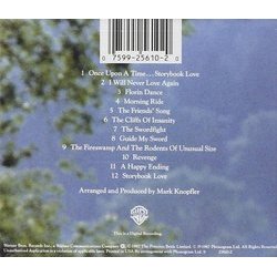 The Princess Bride Soundtrack (Mark Knopfler) - CD Back cover