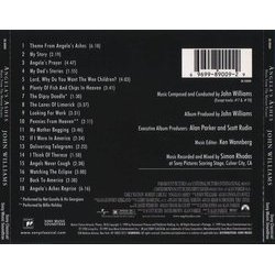 Angela's Ashes Ścieżka dźwiękowa (Various Artists, John Williams) - Tylna strona okladki plyty CD