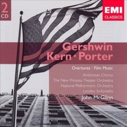 Gershwin, Porter & Kern : Overtures and Filmmusic Soundtrack (George Gershwin, Jerome Kern, Cole Porter) - CD cover