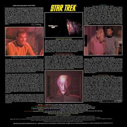 Star Trek: Volume One サウンドトラック (Alexander Courage, Sol Kaplan, Fred Steiner) - CD裏表紙
