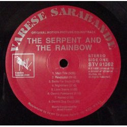 The Serpent and the Rainbow Trilha sonora (Brad Fiedel) - CD-inlay