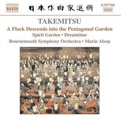 A Flock Descents Into the Pentagonal Garden Trilha sonora (Tru Takemitsu) - capa de CD