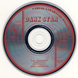 Dark Star サウンドトラック (John Carpenter) - CDインレイ