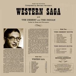 Bernard Herrmann's Western Saga Ścieżka dźwiękowa (Bernard Herrmann) - Tylna strona okladki plyty CD