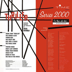 The Original Music of Thriller Soundtrack (Sidney Fine, Jerry Goldsmith, William Lava, Pete Rugolo, Morton Stevens) - CD Back cover