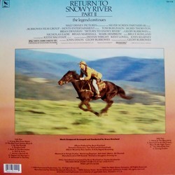 Return to Snowy River Part II : The Legend continues Soundtrack (Bruce Rowland) - CD Back cover