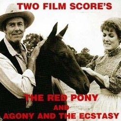 The Red Pony and Agony and the Ecstasy サウンドトラック (Jerry Goldsmith) - CDカバー