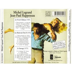 Jean-Paul Rappeneau Soundtrack (Michel Legrand) - CD Back cover