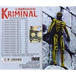 Il Marchio di Kriminal Soundtrack (Manuel Parada) - CD Trasero