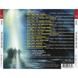 The Ultimate Star Trek Soundtrack (Alexander Courage, Cliff Eidelman, Jerry Fielding, Jerry Goldsmith, James Horner, Dennis McCarthy, Fred Steiner, Frdric Talgorn) - CD Back cover