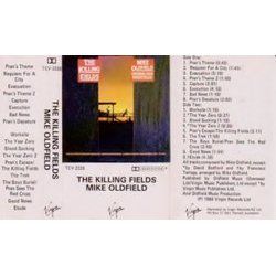 The Killing Fields サウンドトラック (Mike Oldfield) - CD裏表紙