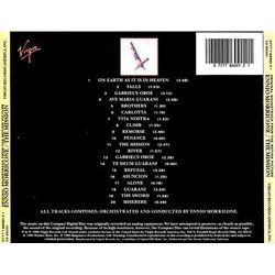 The Mission Soundtrack (Ennio Morricone) - CD Back cover