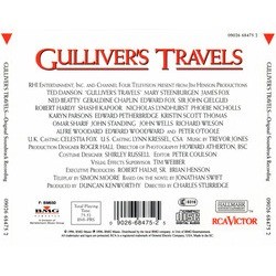 Gulliver's Travels Soundtrack (Trevor Jones) - CD Back cover
