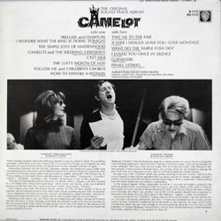 Camelot Ścieżka dźwiękowa (Alan Jay Lerner , Frederick Loewe) - Tylna strona okladki plyty CD