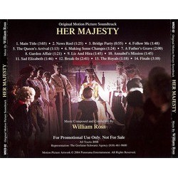 Her Majesty Soundtrack (William Ross) - CD-Rückdeckel