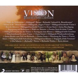 Vision - Aus dem Leben der Hildegard von Bingen Trilha sonora (Chris Heyne) - CD capa traseira