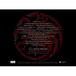 Game Of Thrones: Season 3 声带 (Ramin Djawadi) - CD后盖