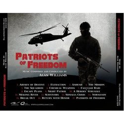 Patriots of Freedom サウンドトラック (Alan Williams) - CD裏表紙