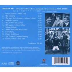 Follow Me! Ścieżka dźwiękowa (John Barry) - Tylna strona okladki plyty CD