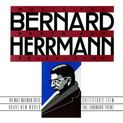 Bernard Herrmann: Music for Radio and Television Soundtrack (Bernard Herrmann) - CD-Cover