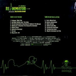 Re-Animator Ścieżka dźwiękowa (Richard Band) - Tylna strona okladki plyty CD