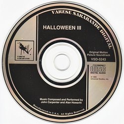 Halloween III: Season of the Witch Soundtrack (John Carpenter, Alan Howarth) - cd-inlay