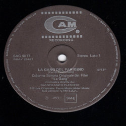 La Gang del Parigino Soundtrack (Carlo Rustichelli) - cd-inlay