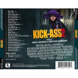 Kick-Ass 2 Ścieżka dźwiękowa (Henry Jackman, Matthew Margeson) - Tylna strona okladki plyty CD