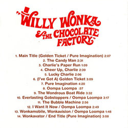 Willy Wonka & the Chocolate Factory サウンドトラック (Leslie Bricusse, Anthony Newley) - CDインレイ